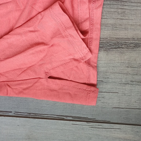 Women's Long Sleeve Ruched Knit Top Ava & Viv Coral size 2X - Picture 7 of 12